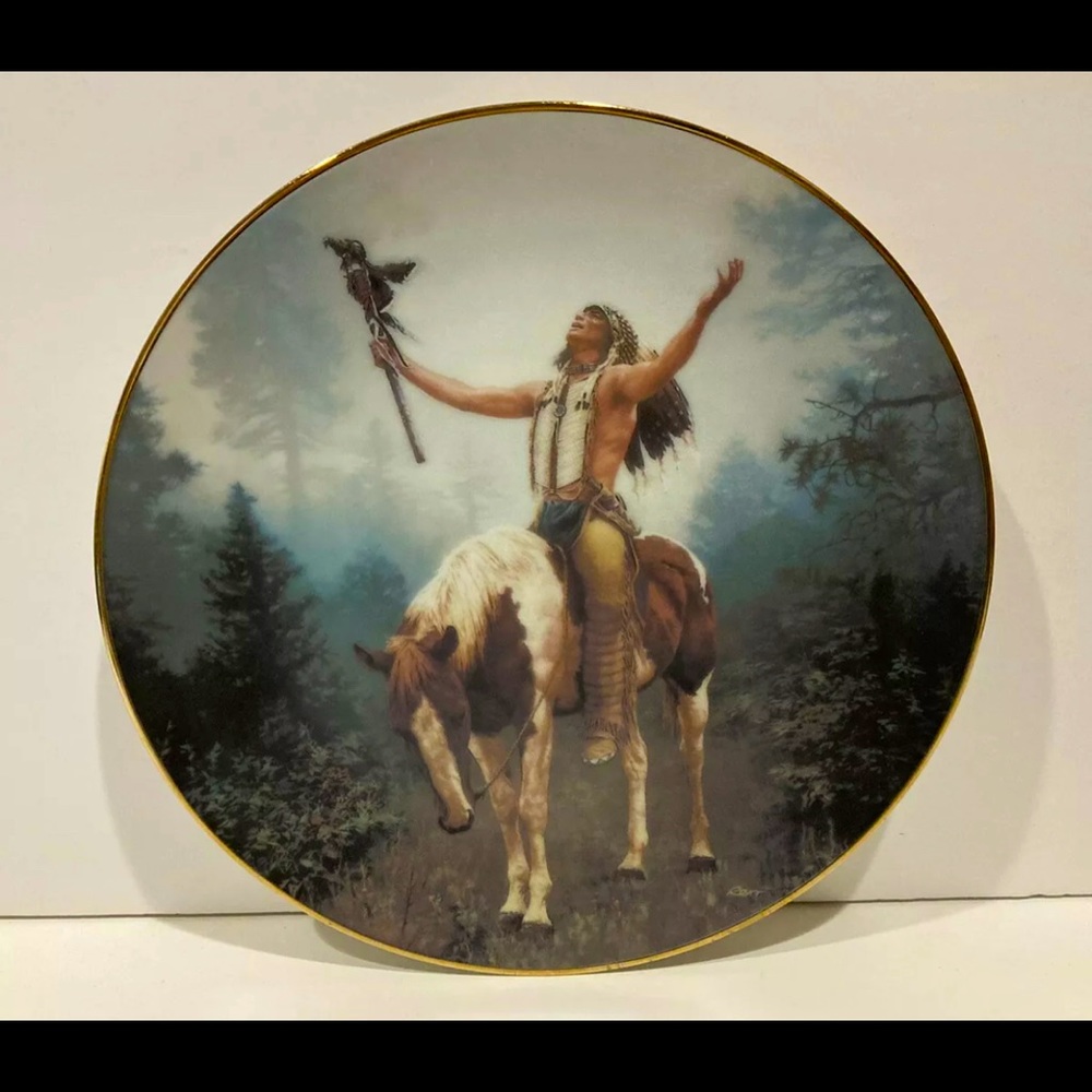 “DELIVERANCE” The Hamilton Collection Mystic Warriors Series 8” Plate Chuck Ren